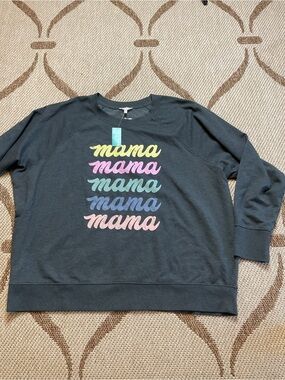 Maurices Dark Charcoal Crewneck Sweatshirt
